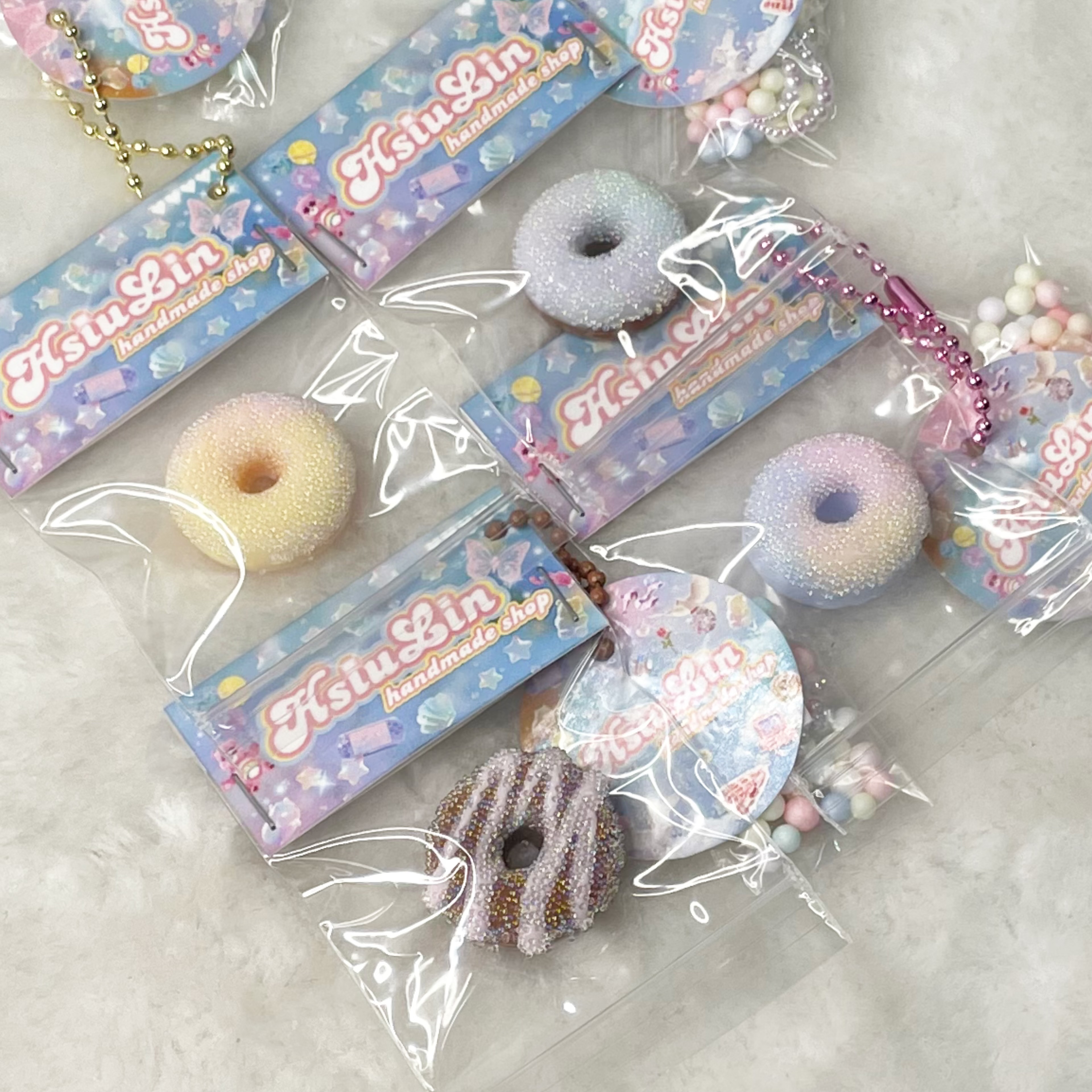 迷你甜甜圈｜珠珠會往側邊掉，可自行黏回去🌸