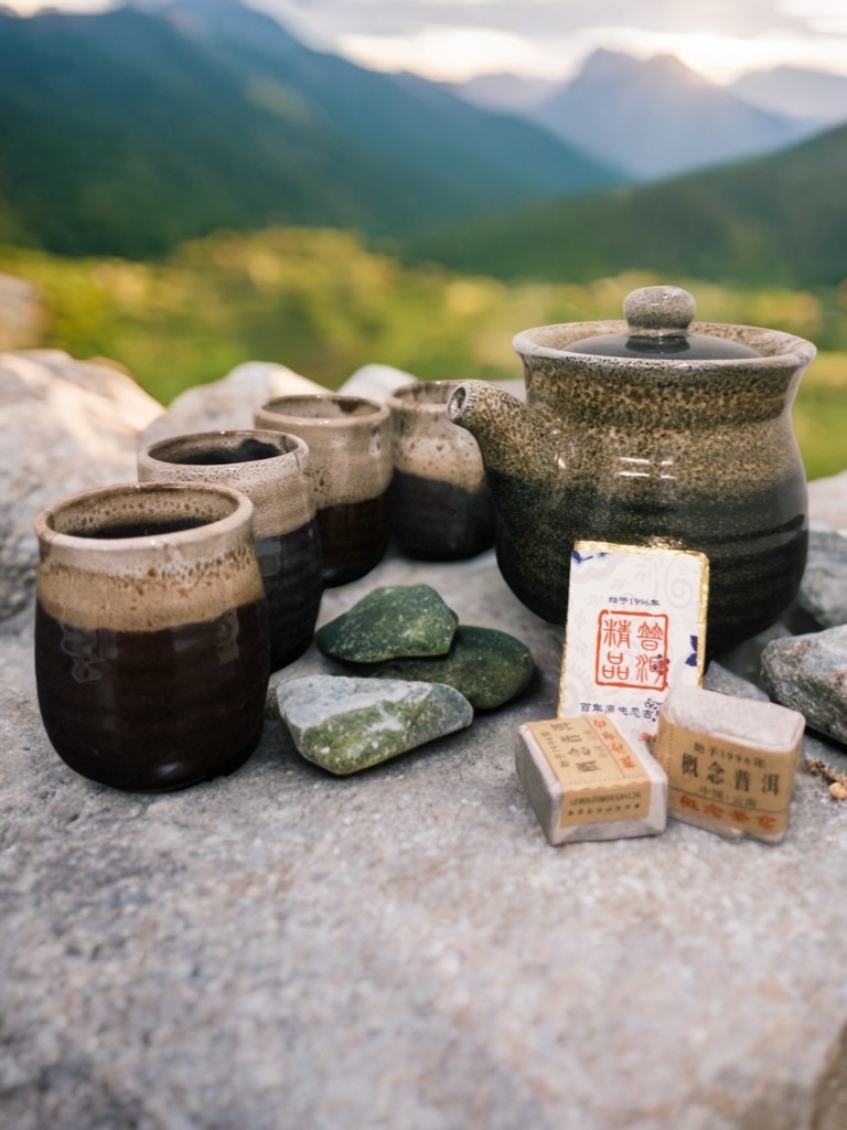 日式釉变茶具组