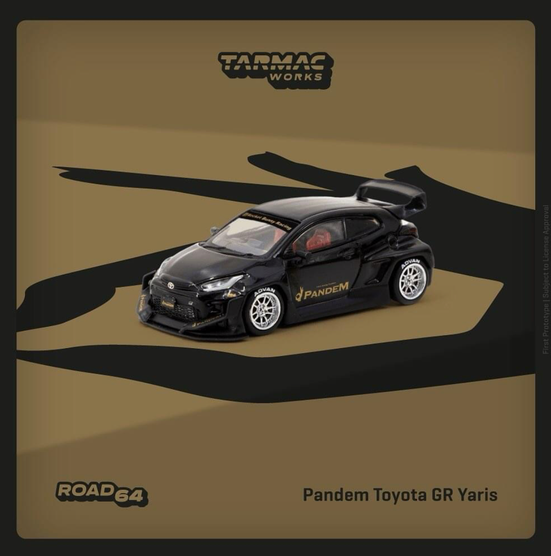 Tarmac Works （ T64R-080-BK ） Pandem Toyota GR Yaris Black