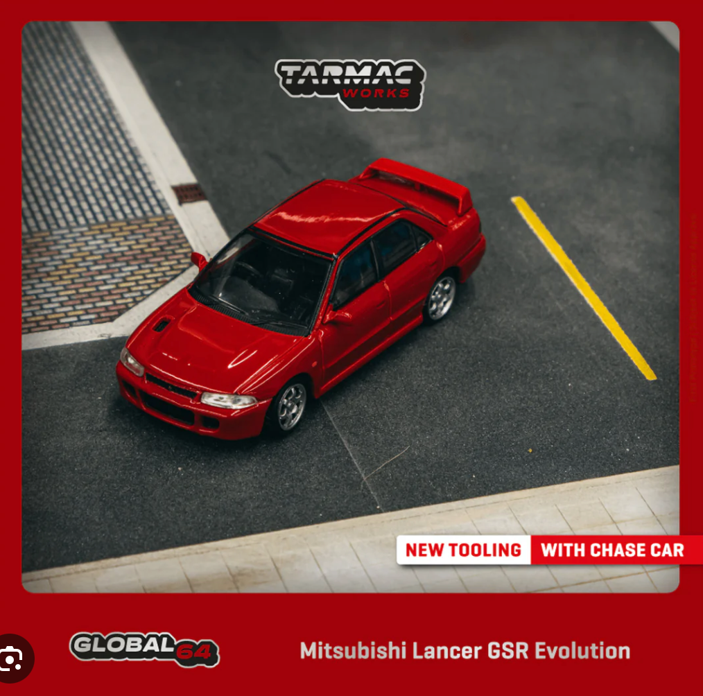 Tarmac Works 1:64 Mitsubishi Lancer GSR Evolution Red