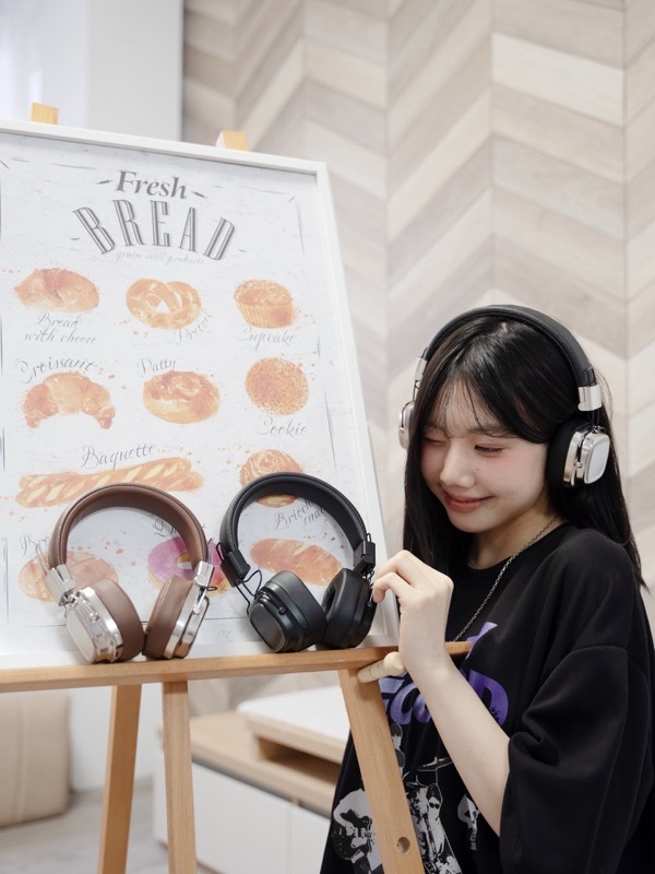 復古穿搭耳罩式耳機