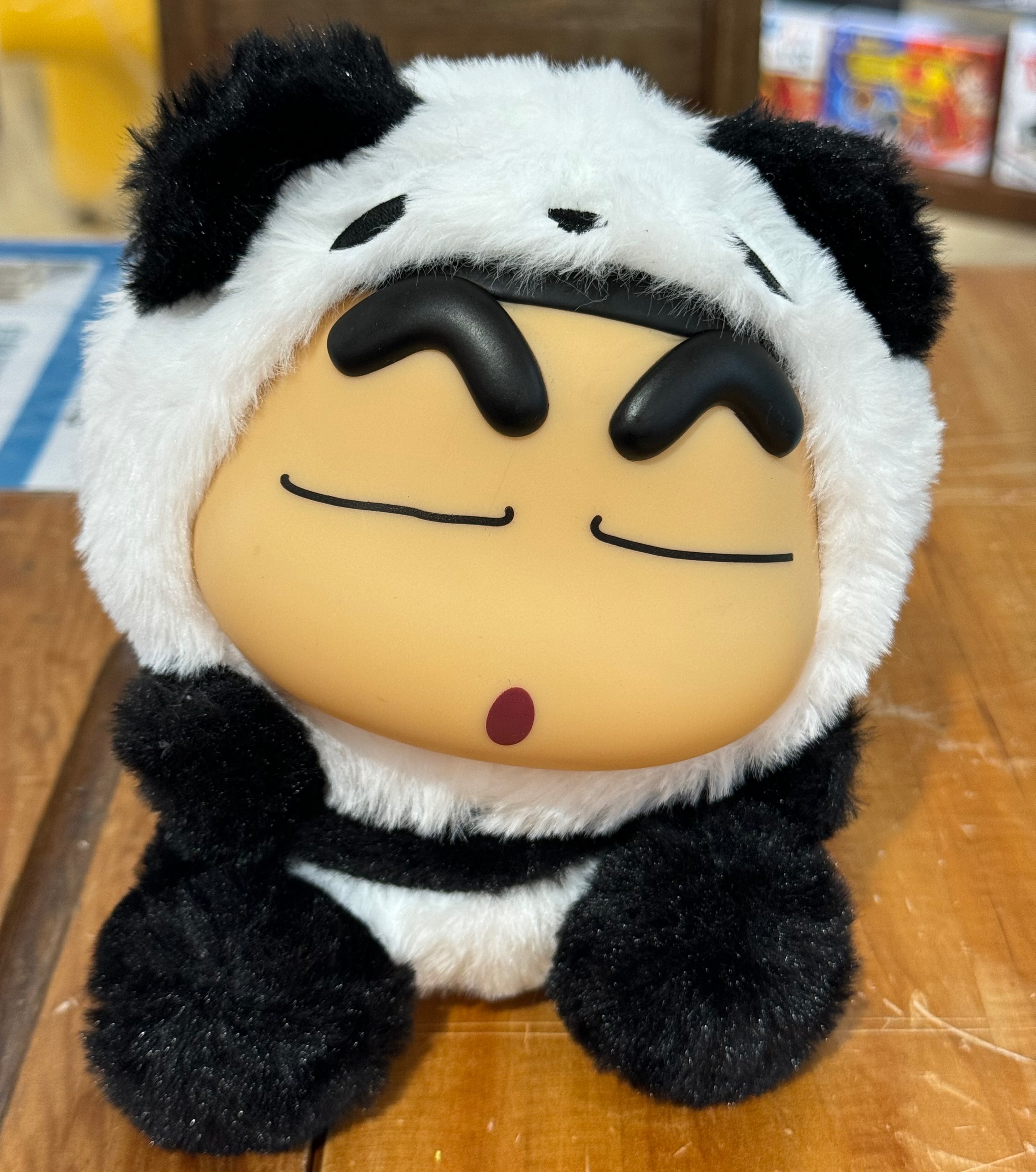 ￼動物小新軟膠絨毛盒玩 公仔玩偶 正版