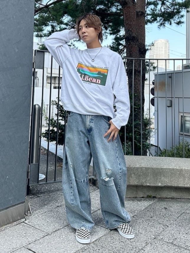 FREAK’S STORE 繭型破壞牛褲