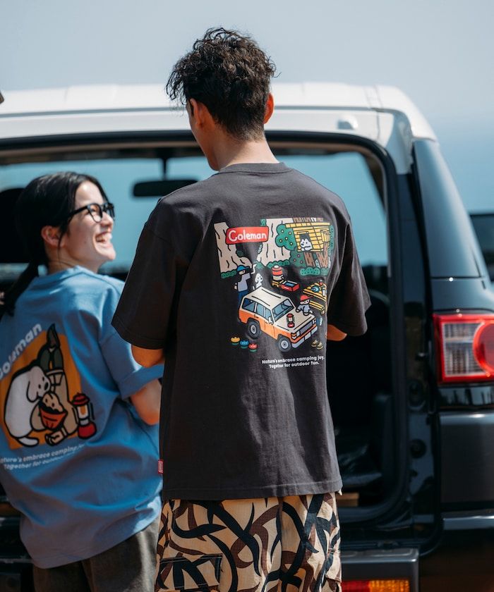 Coleman X matsui X FREAK’S STORE別注短Ｔ（峽谷露營款）
