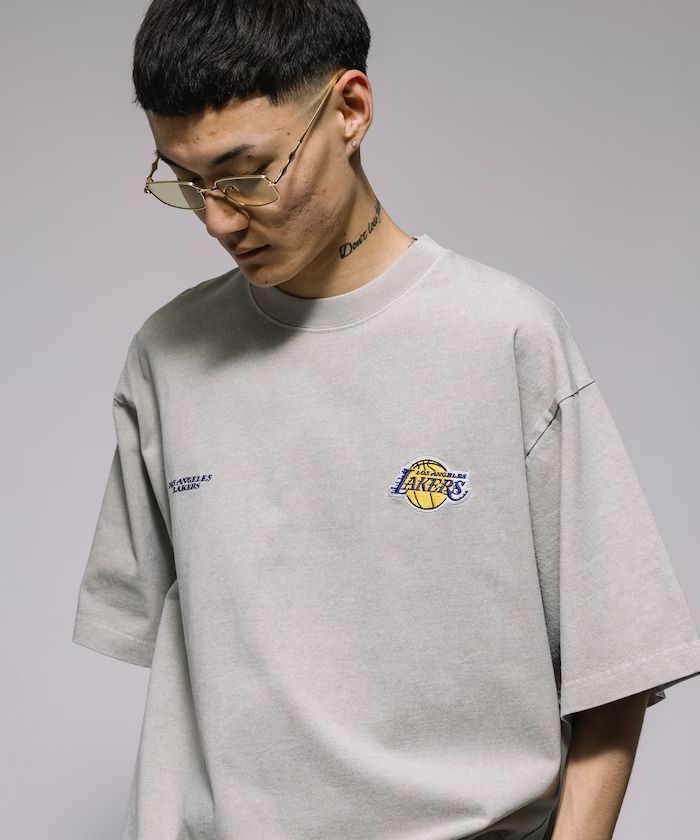 NBA X FREAK’S STORE 別注 double logo short sleeve T