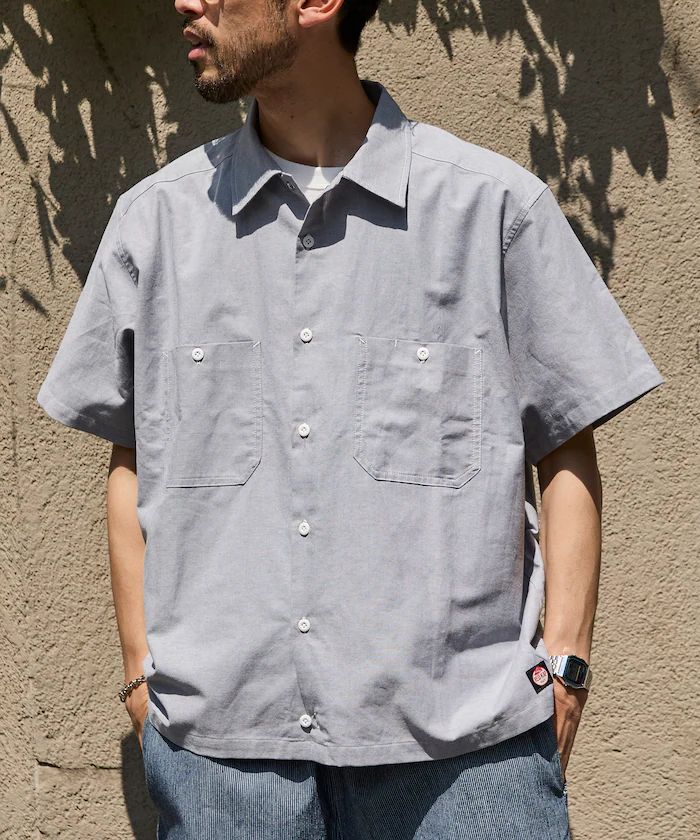 RED KAP 別注 Oxford Cropped Short Sleeve Shirt