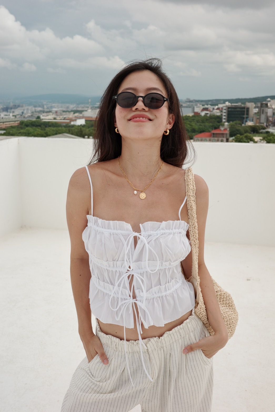 超美🕊️渡假感綁帶背心