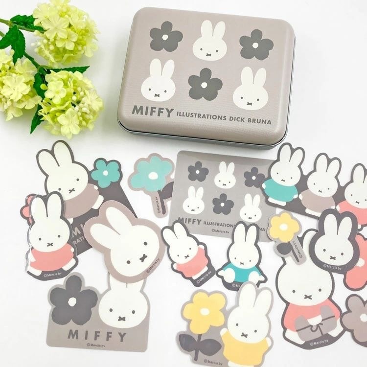 【現貨】米菲兔 miffy 鐵盒貼紙組