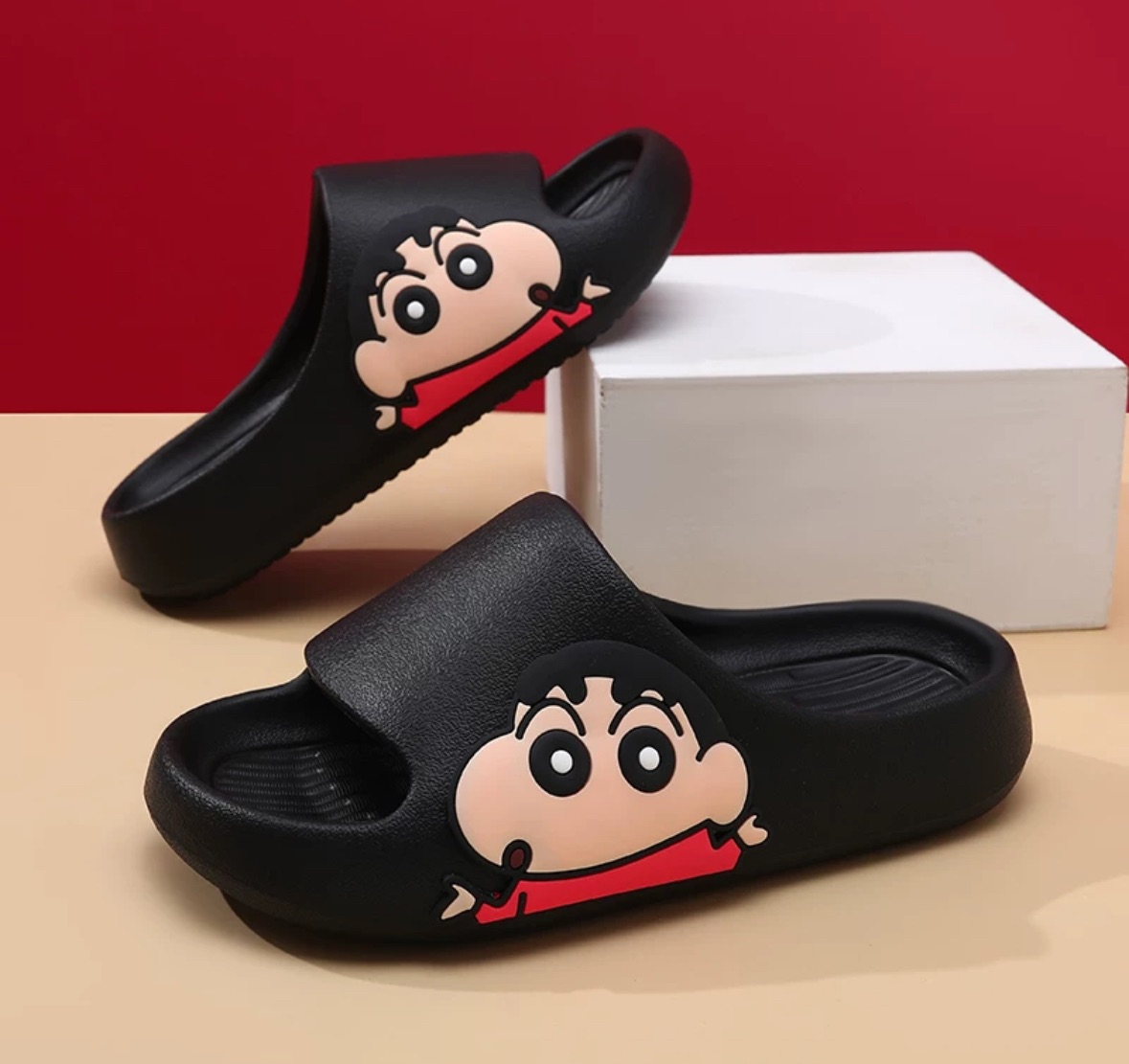 超萌可愛造型蠟筆小新拖鞋