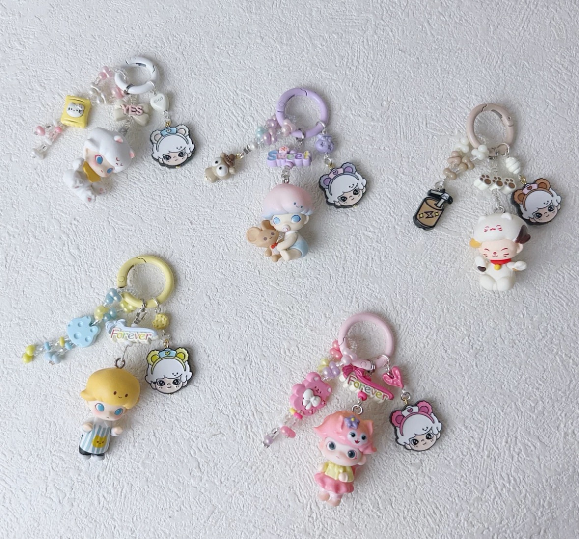 超可愛泡泡瑪特手作吊飾❤️