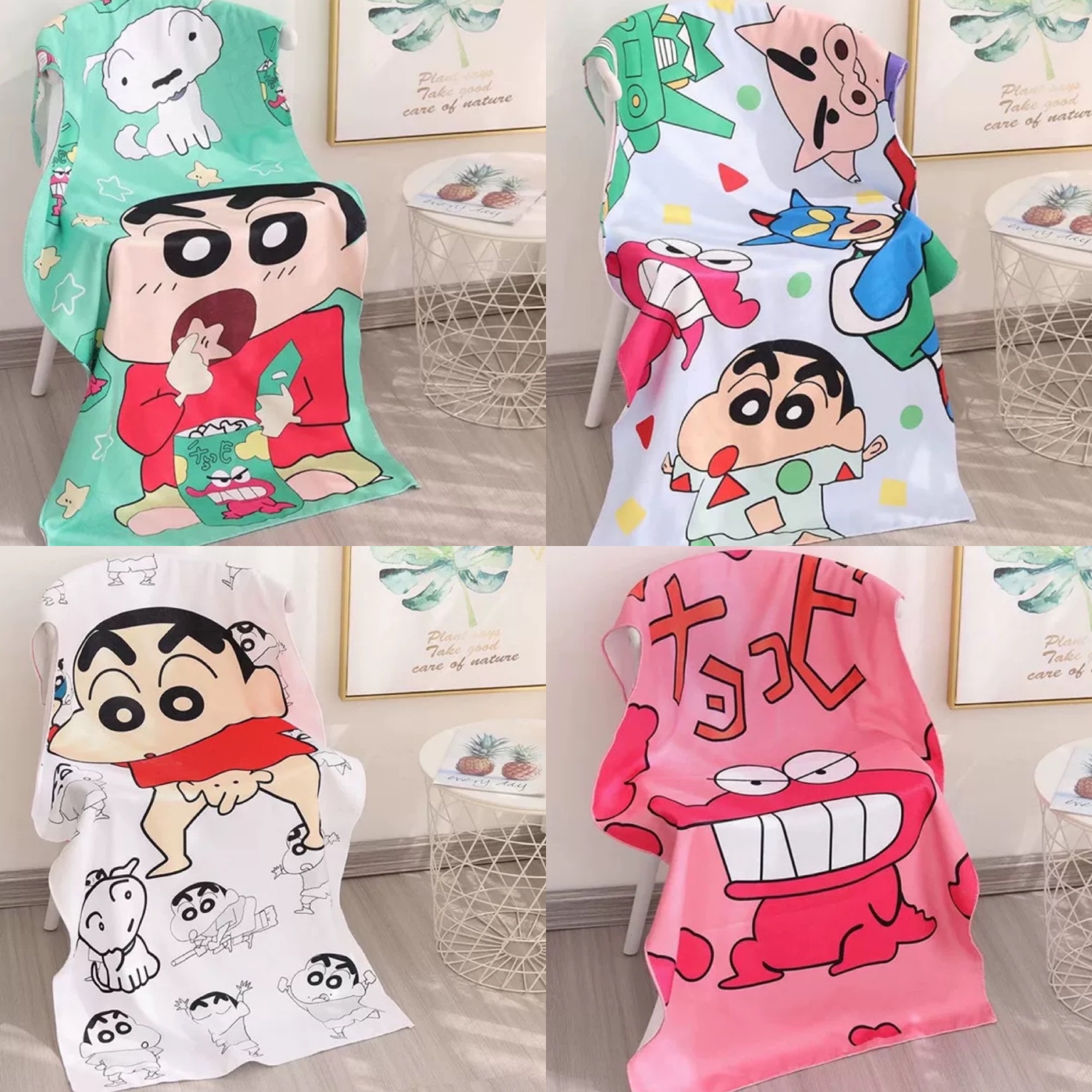 超萌可愛大尺寸吸水浴巾