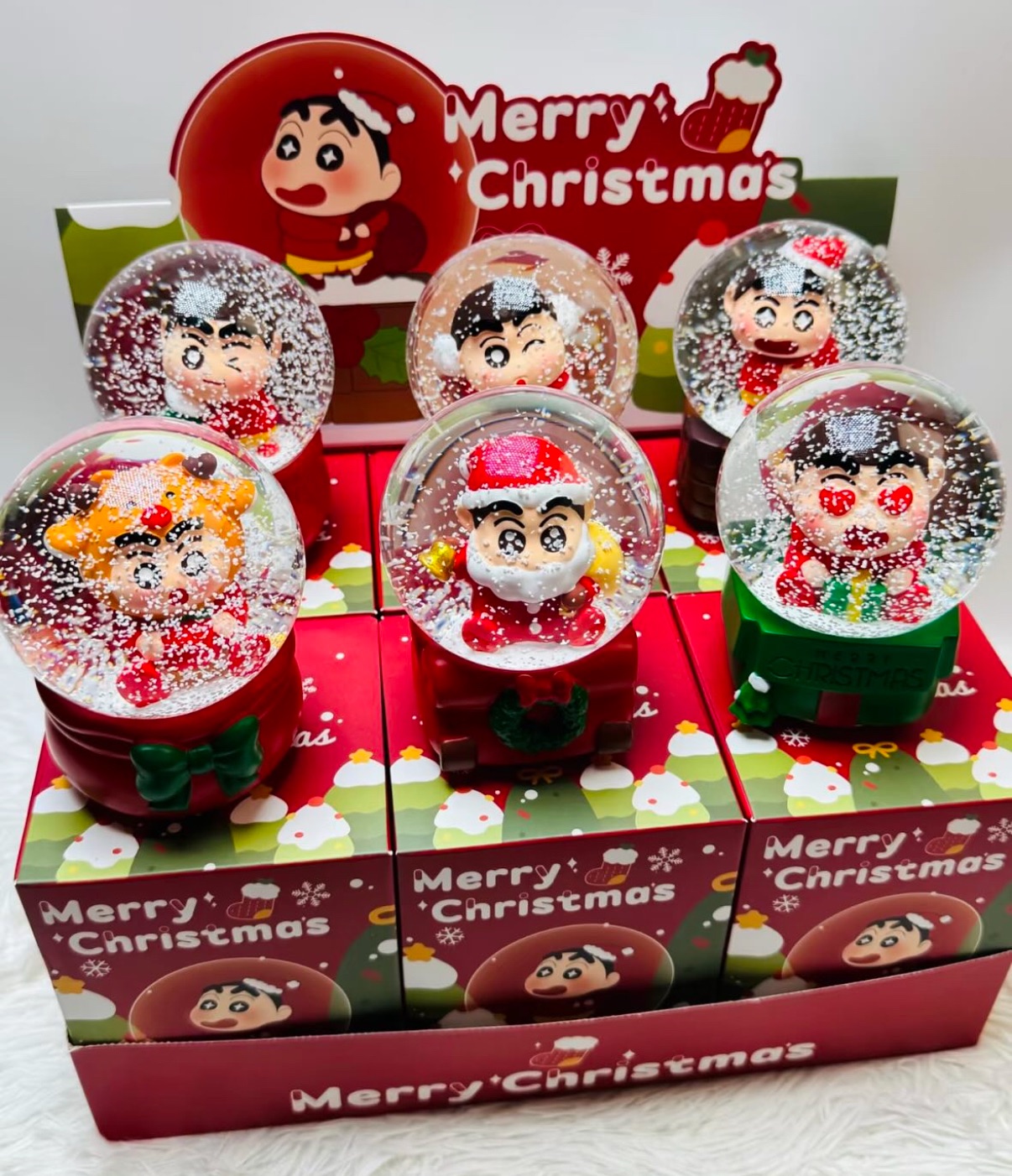 超萌可愛蠟筆小新水晶系列盲盒