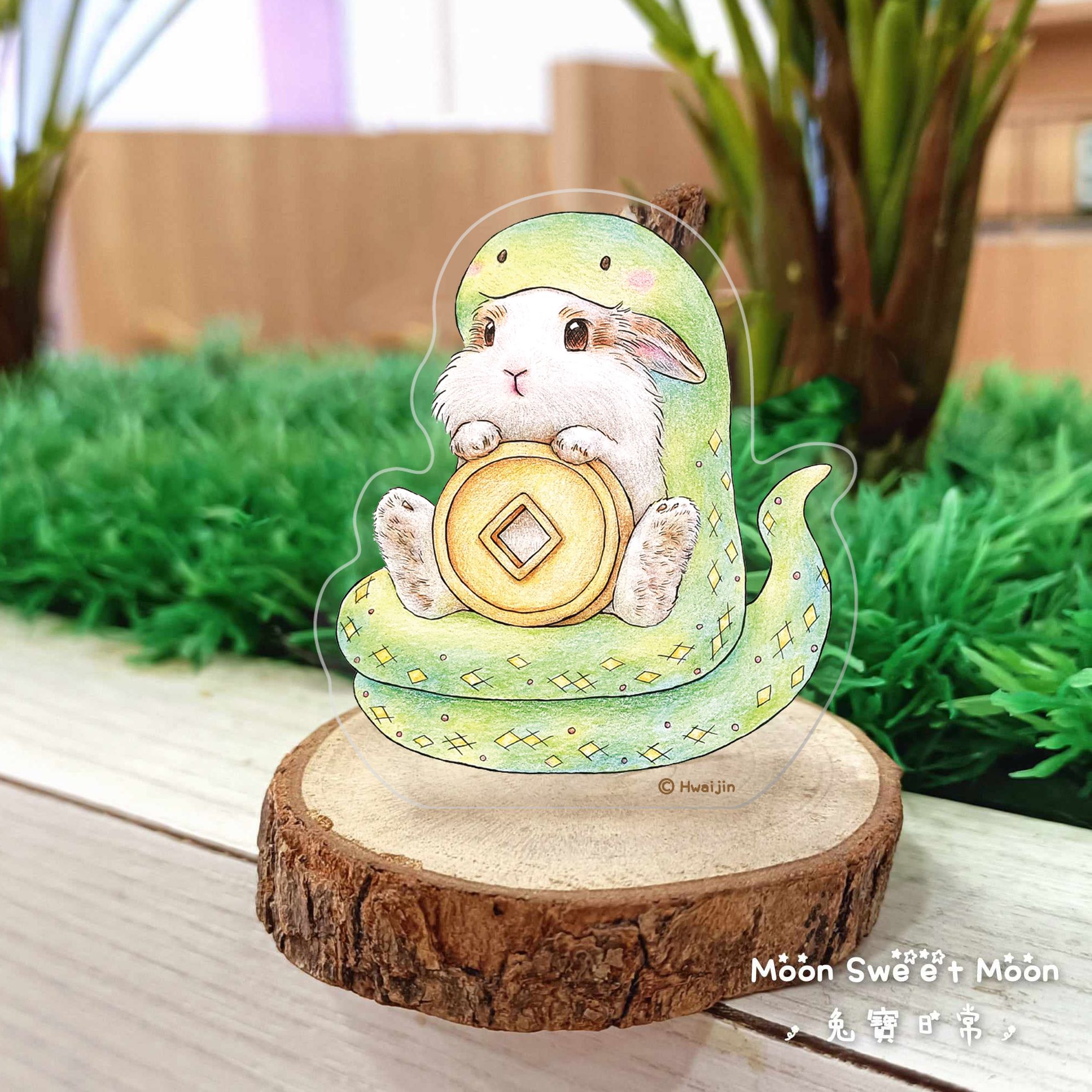 【絕版倒數】🐰小Moon ＆ 🐹Hamu壓克力公仔