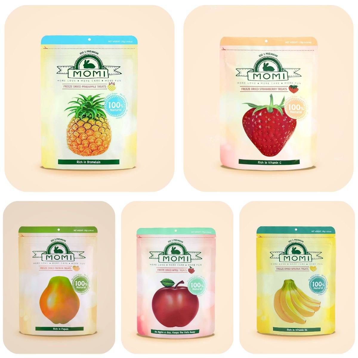 Momi特級水果凍乾小食