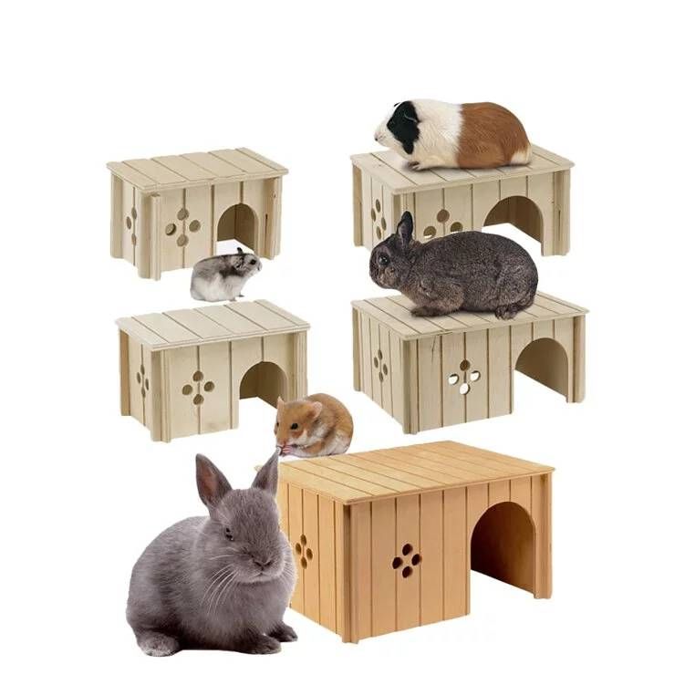 【義大利飛寶Ferplast】小動物平頂木屋