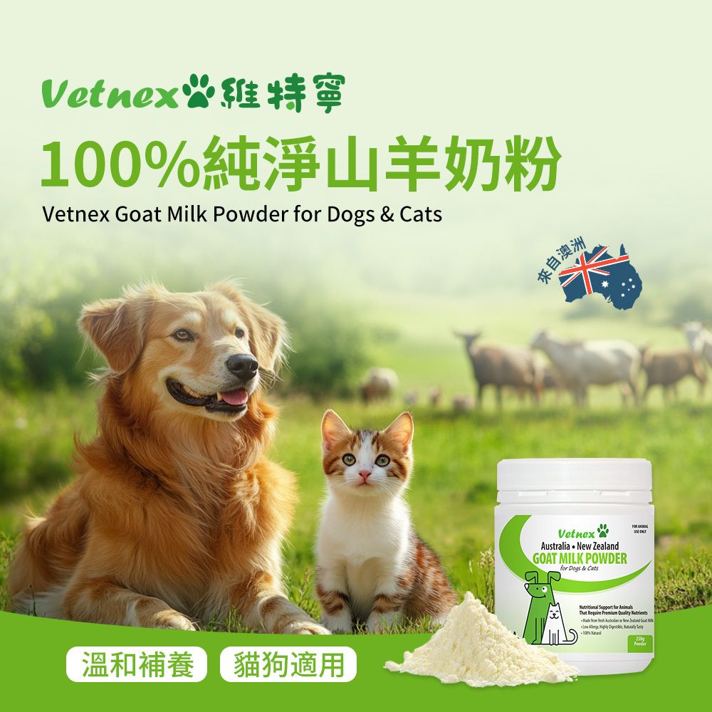 【VetNex維特寧】100%純淨羊奶粉250g
