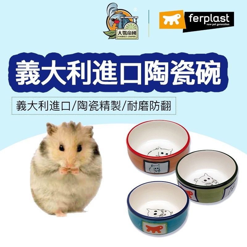 【義大利飛寶Ferplast】小寵陶瓷碗