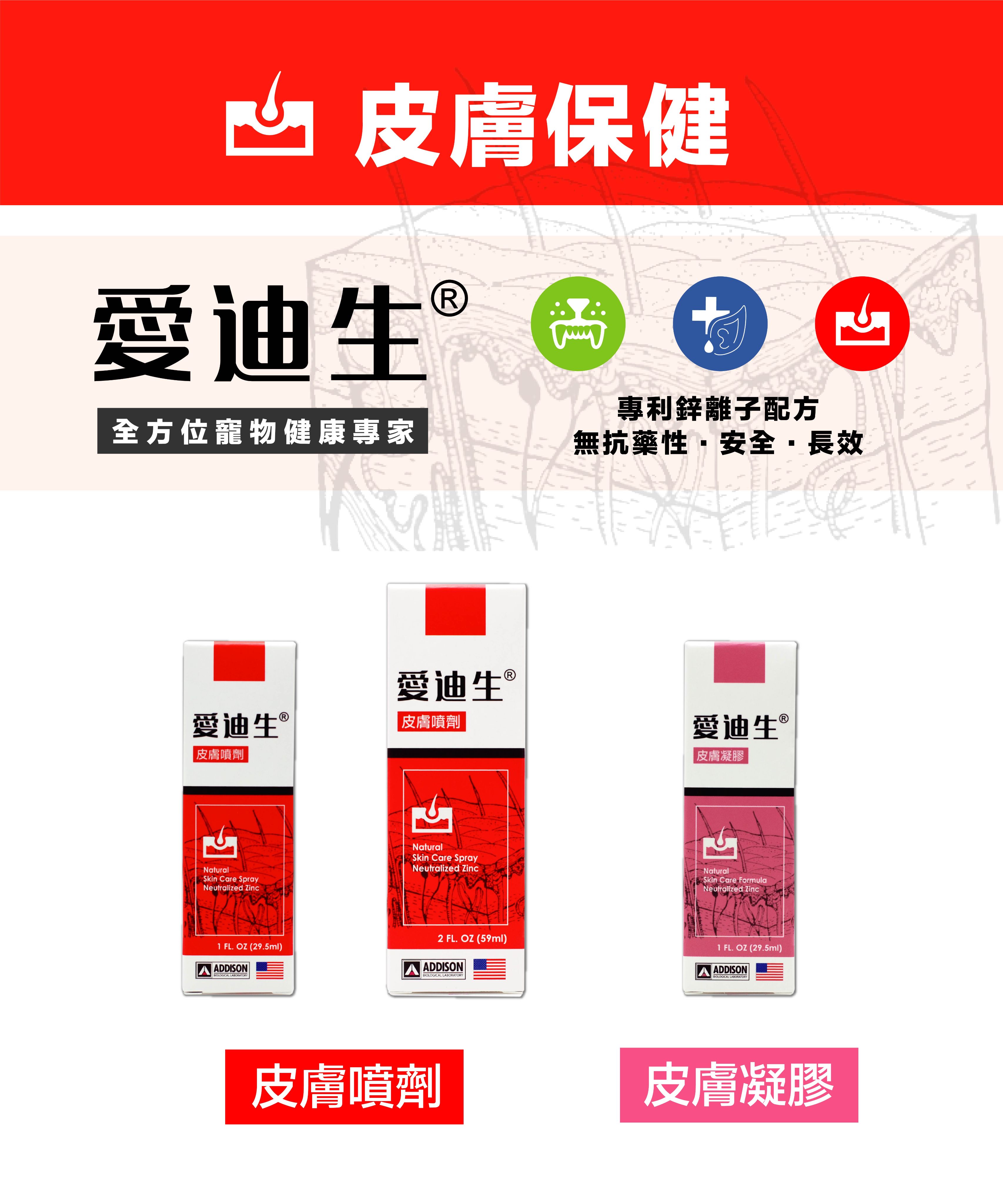 愛迪生 皮膚噴劑 凝膠 傷口護理