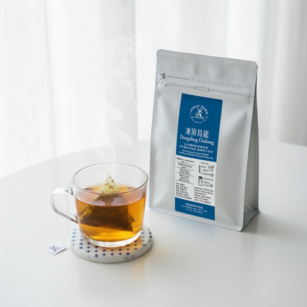 凍頂烏龍茶包｜iTQi美食獎 台灣焙香茶｜原片三角茶包｜熱泡＆冷泡