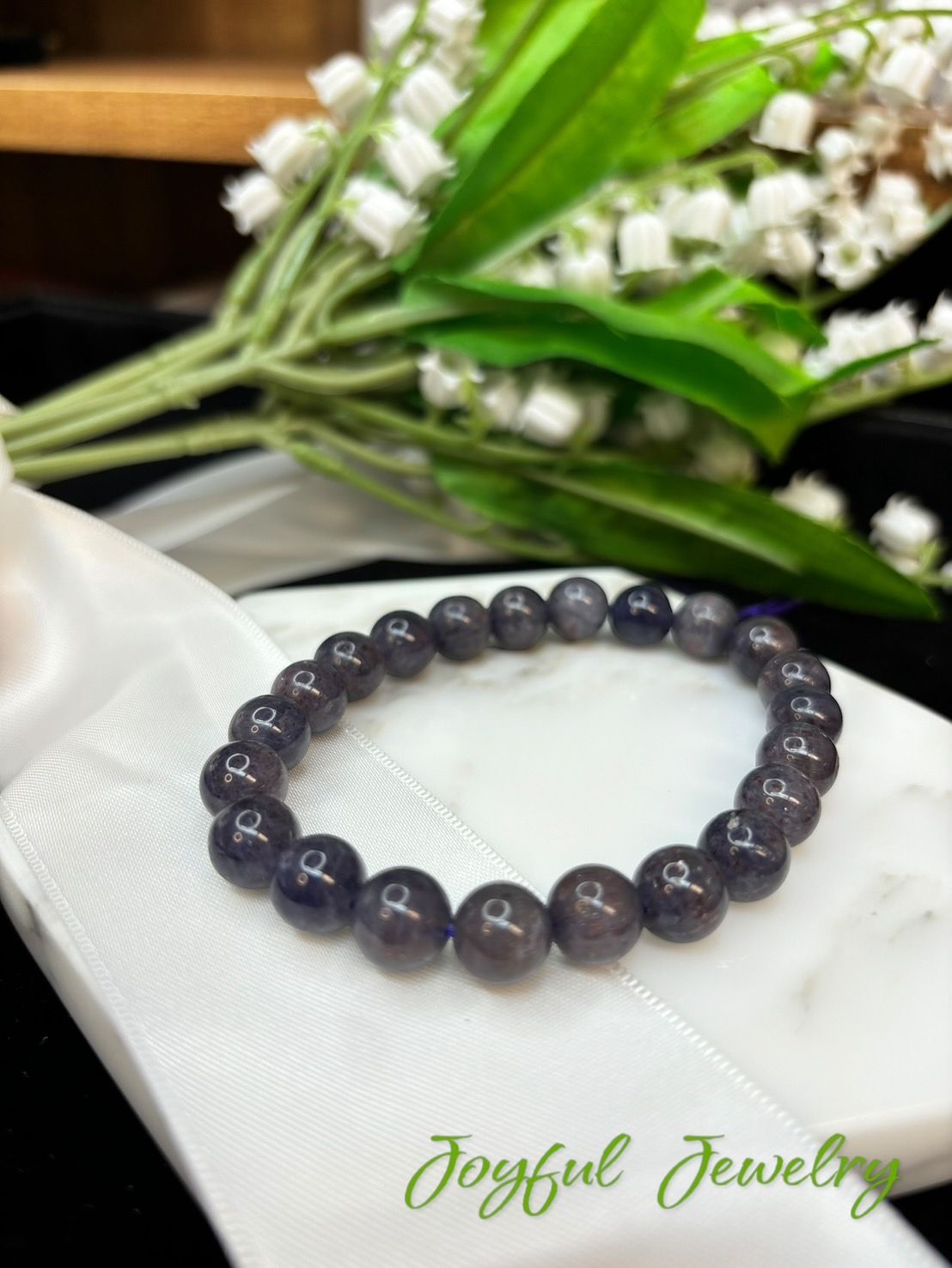 堇青石水晶手串8咪 小確幸飾品 自律之石  提高專注力  戒掉惡習  增強意志力