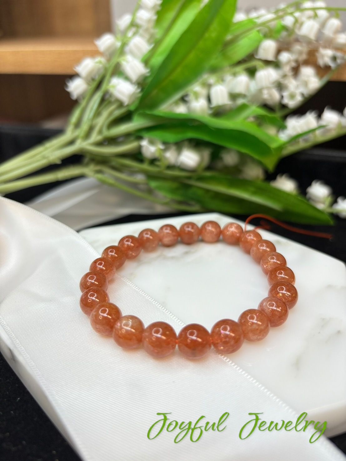 金太陽水晶手串8咪 小確幸飾品 正能量  正向思考  增強信心  解除非理性恐懼 招貴人好運偏財