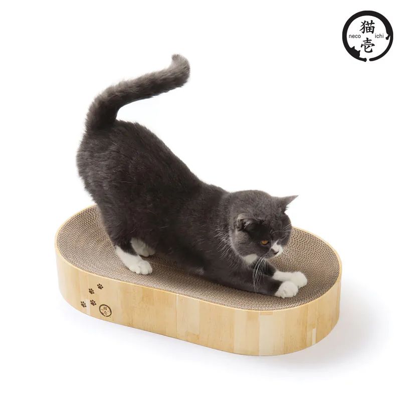 【跟屁蟲】貓壹 抓抓盆 Oval 木紋/櫻桃木紋  限【店到宅】