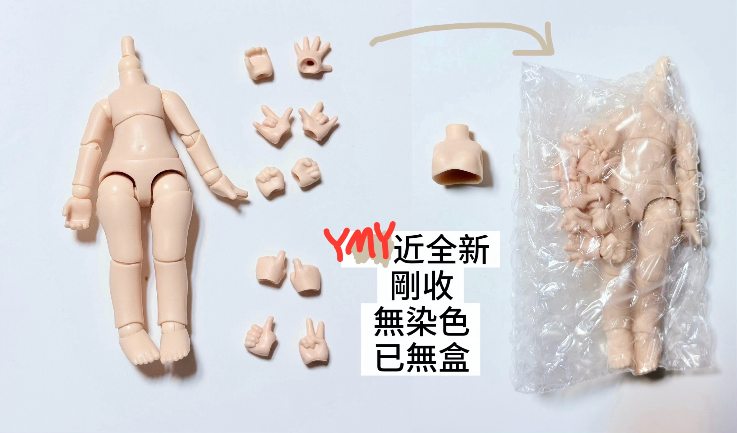 YMY 12分白肌素體+手型替換組+大胸