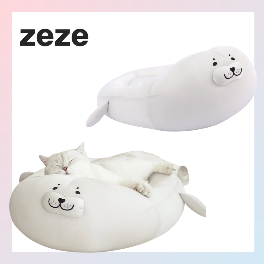 PETFUL｜zeze 海豹造型涼感寵物窩 狗窩 貓窩 寵物用品 狗狗 貓咪