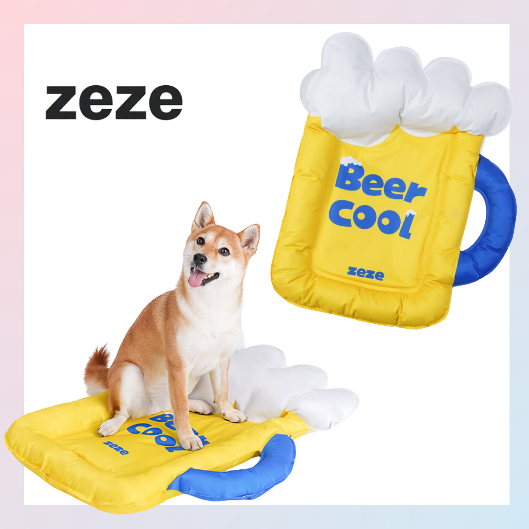 PETFUL｜zeze 啤酒杯造型寵物冰涼墊 夏天 寵物窩 涼墊