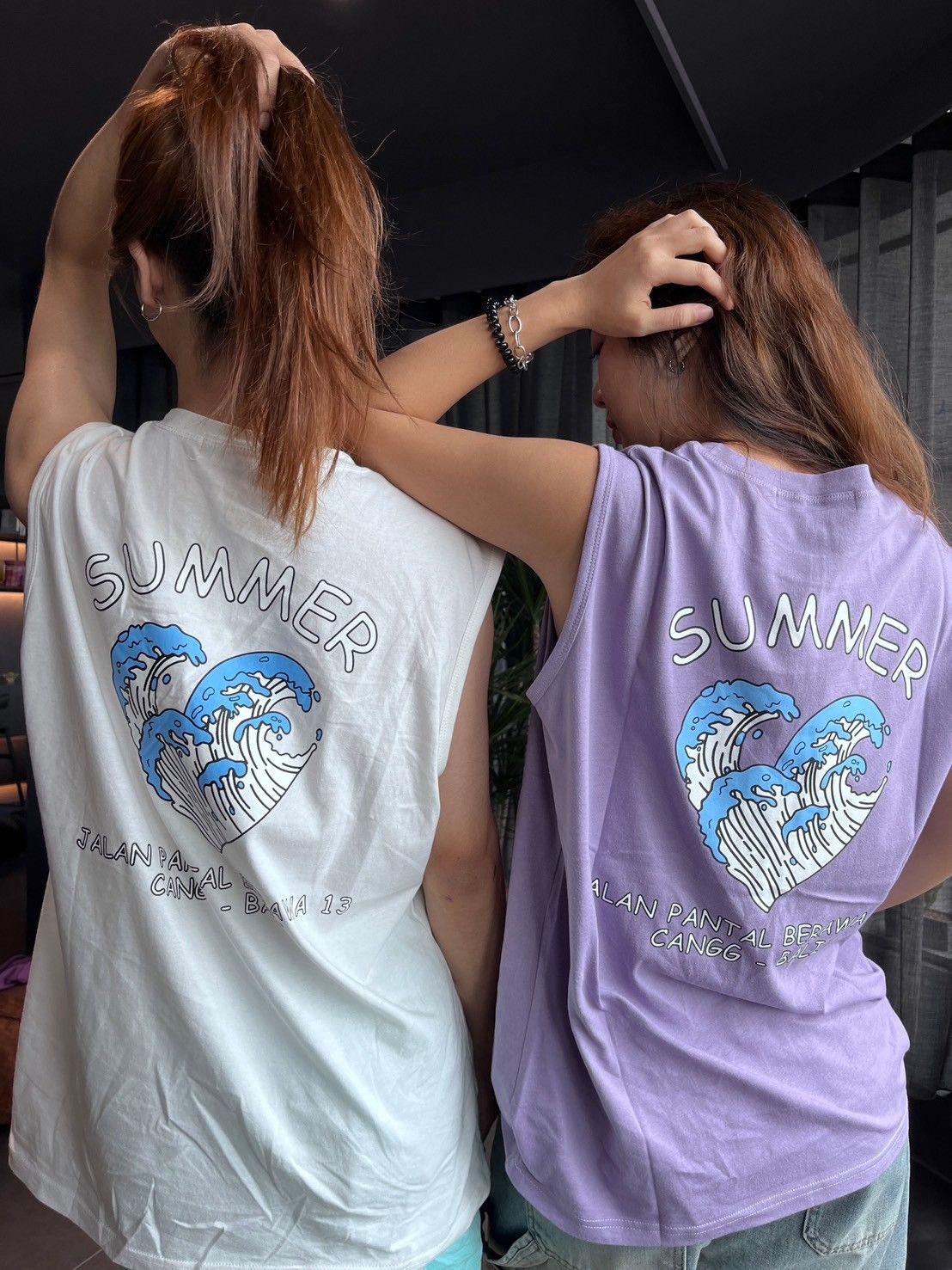 愛心海浪背心