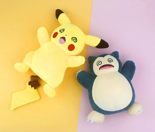 韓國正版授權神奇寶貝 精靈寶可夢Pokemon 卡比獸 皮卡丘 - 暈頭轉向毛絨娃娃