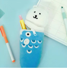 韓國正版 Joke Bear 自嘲熊 鯉魚旗造型 娃娃 筆筒 筆袋
