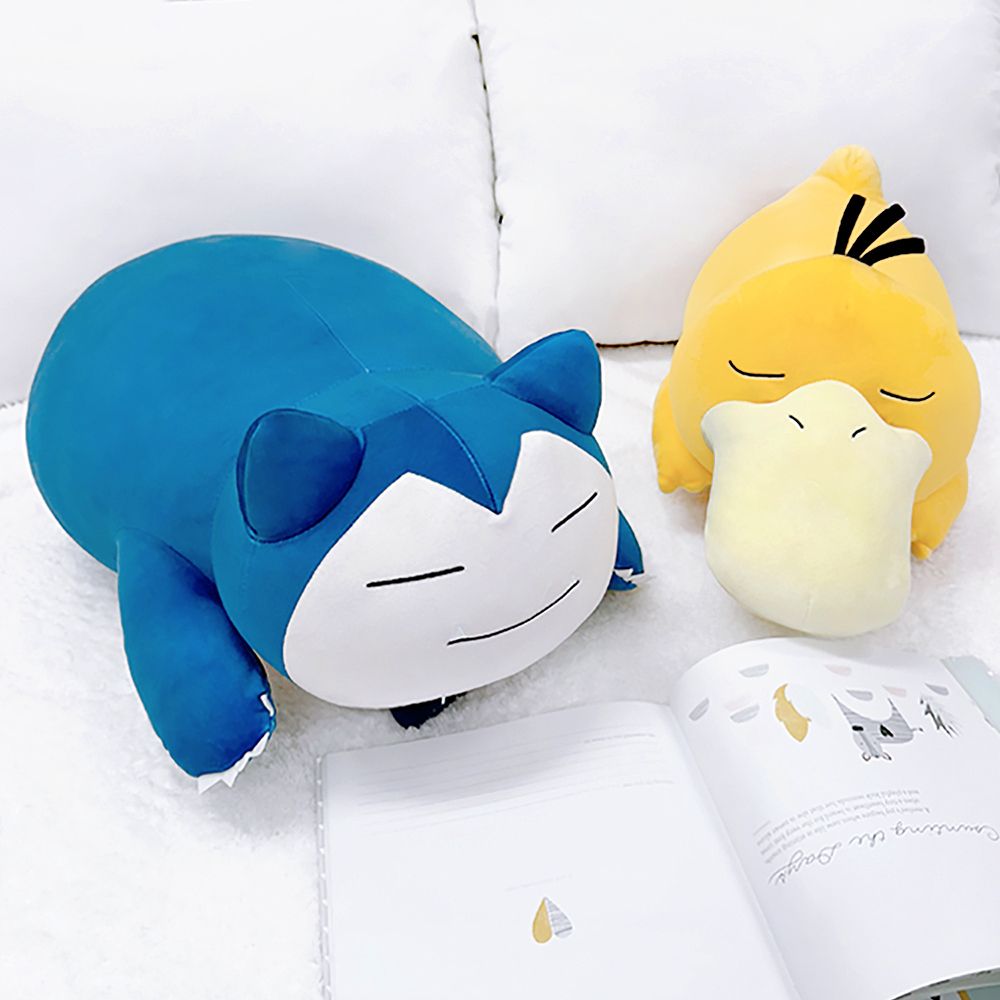 韓國正版授權神奇寶貝 精靈寶可夢Pokemon 卡比獸 可達鴨 睡覺款娃娃 玩偶 靠墊 抱枕 長50公分