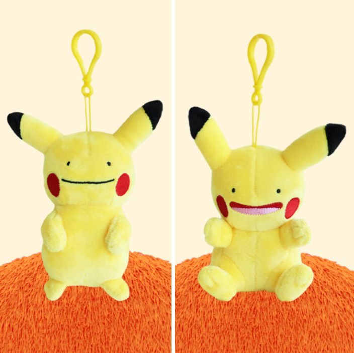 韓國正版授權神奇寶貝 精靈寶可夢Pokemon 百變怪皮卡丘 玩偶 娃娃 吊飾 13公分高