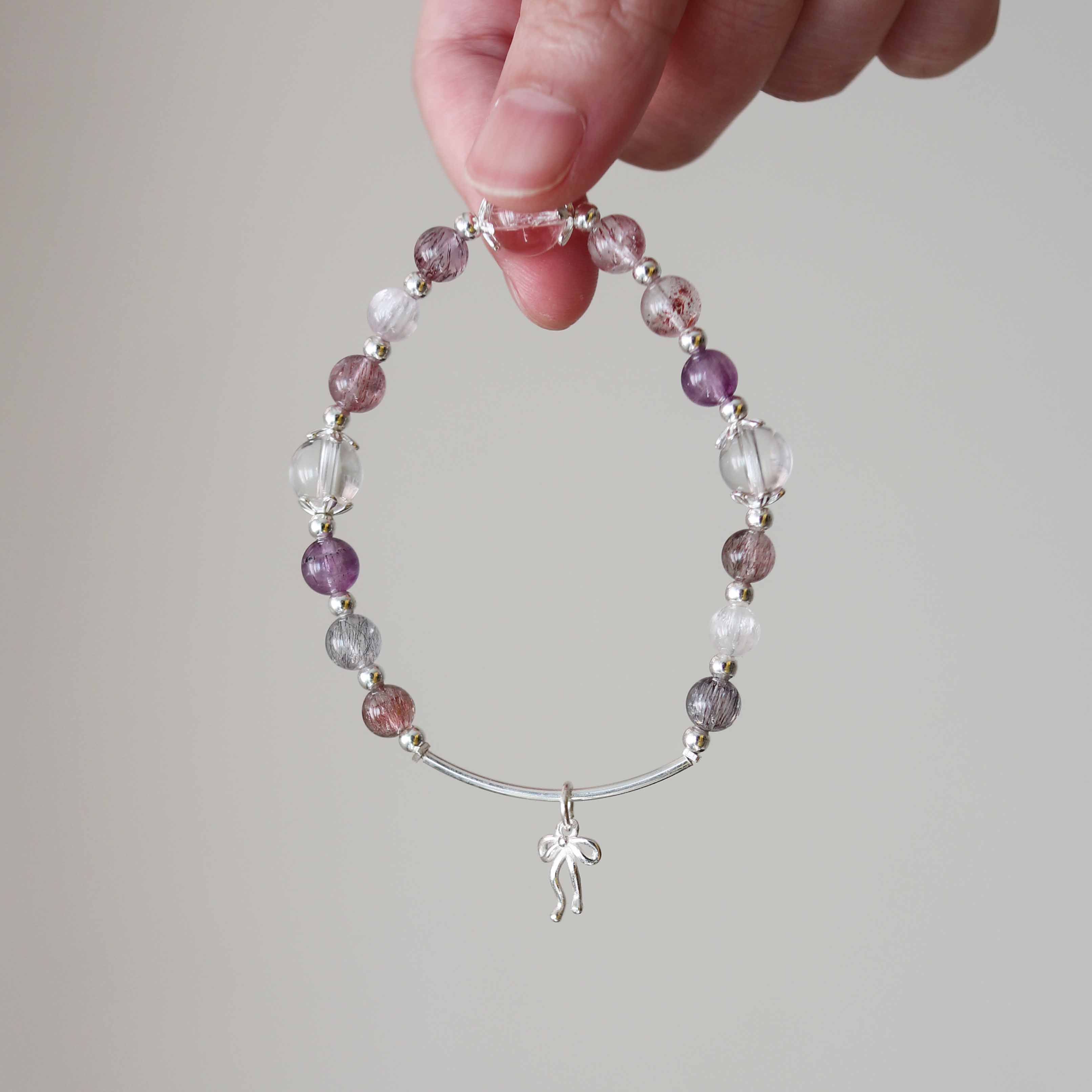 【仙願】超七、白水晶、紫鋰輝/招財、人緣、貴人、全方位/