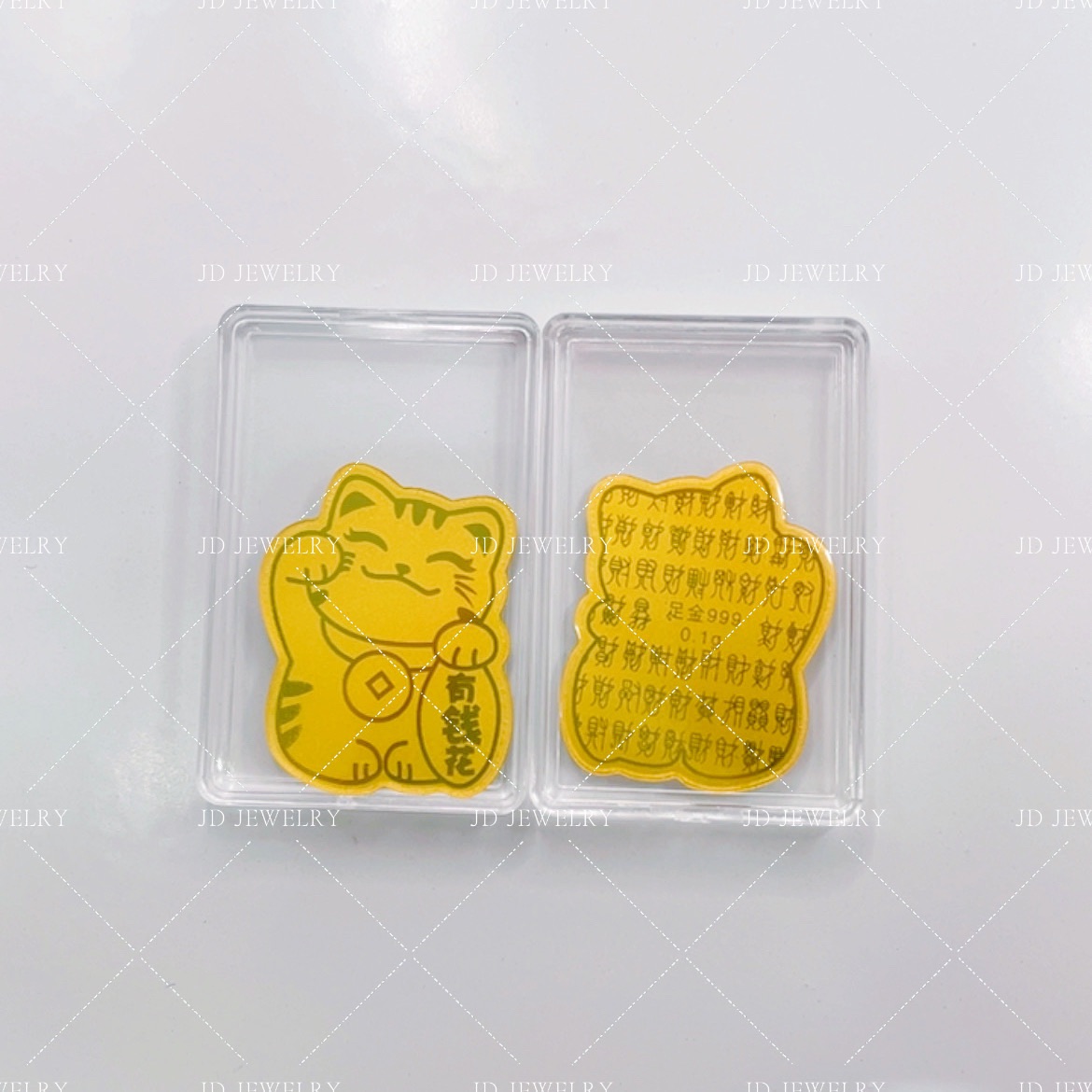 純金可愛手機貼0.02錢