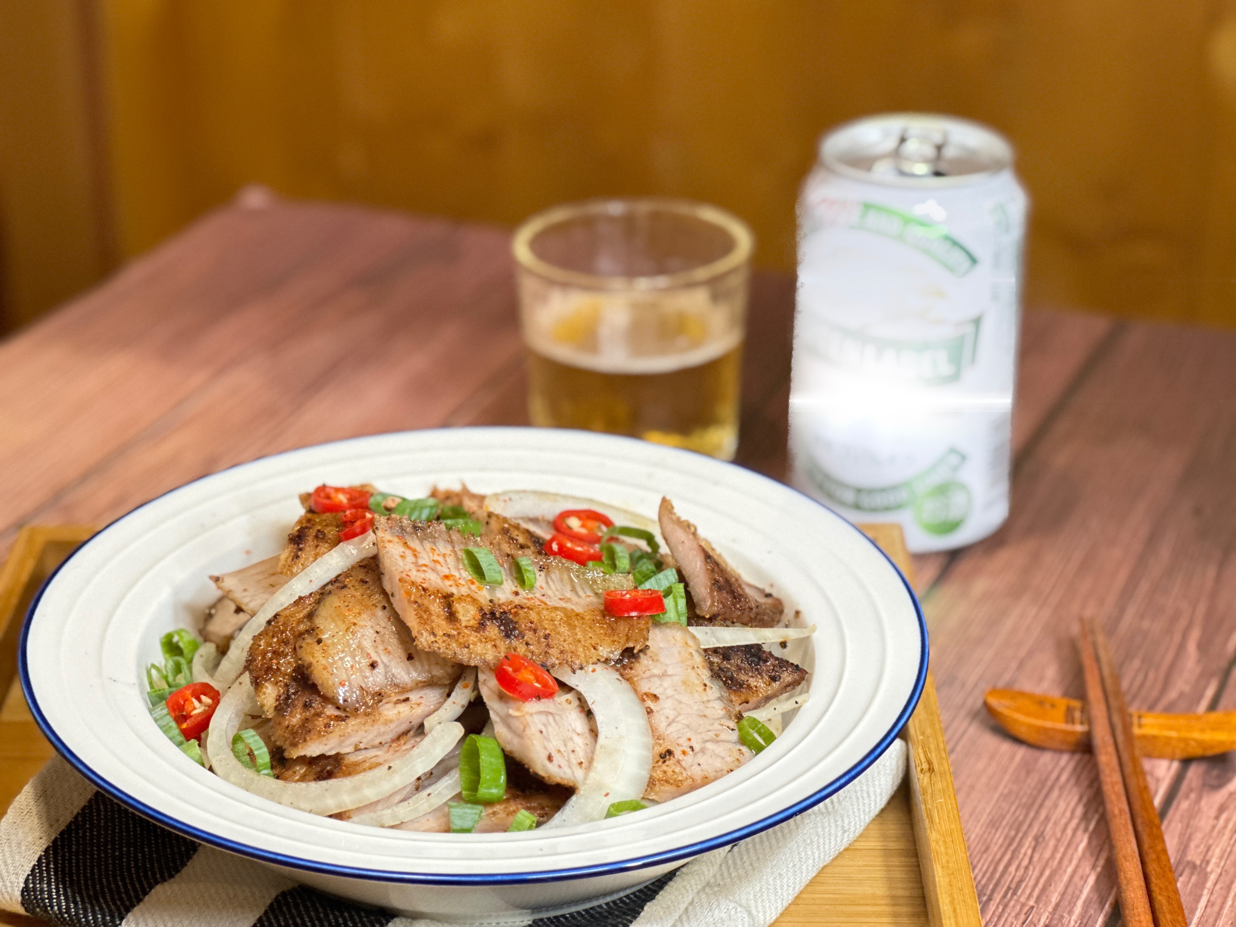 蒜香椒鹽松阪豬