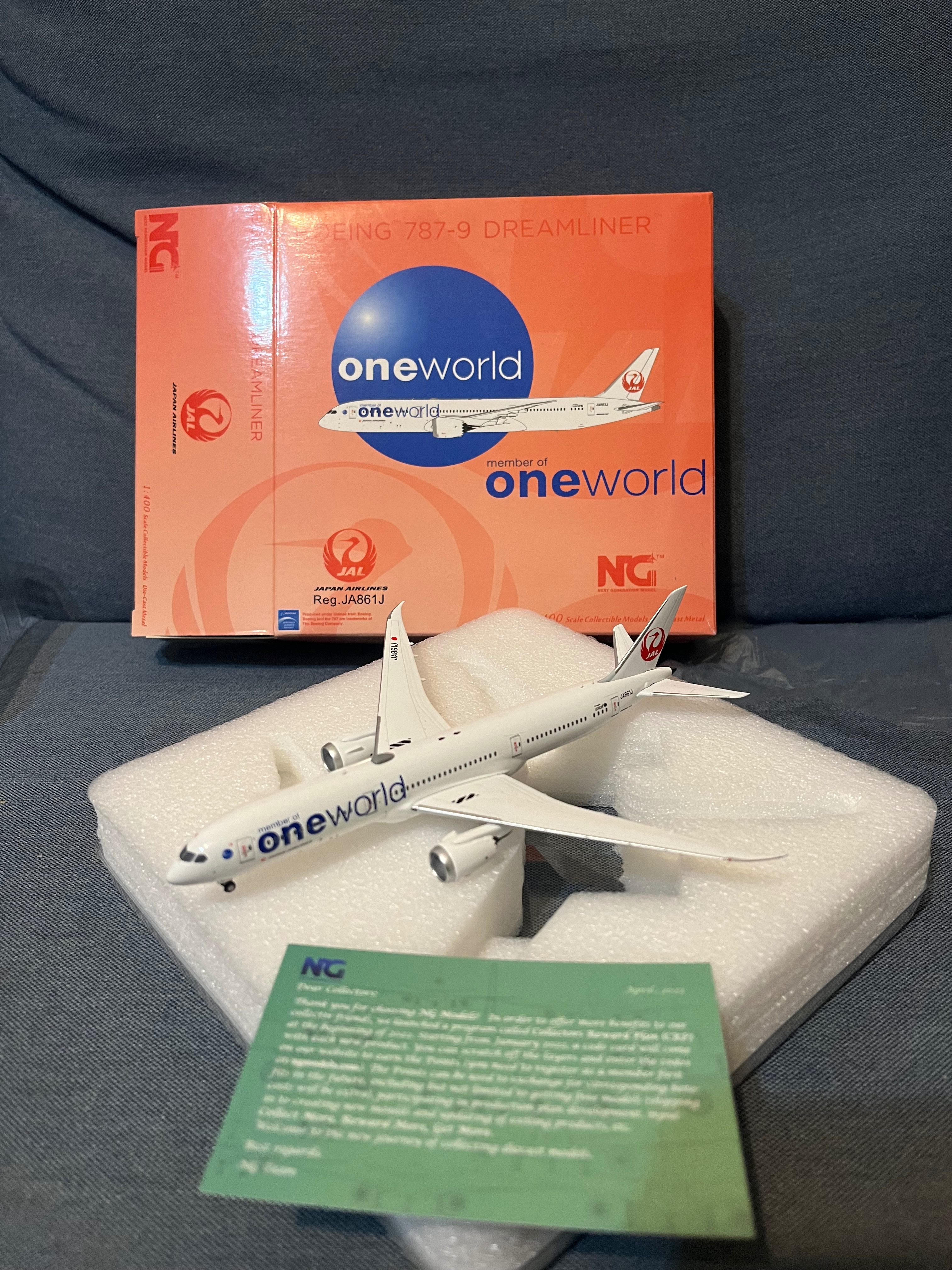 3. NG Model 1/400 日本航空 JAL B787-9 JA861J ＜寰宇＞ 售1200元