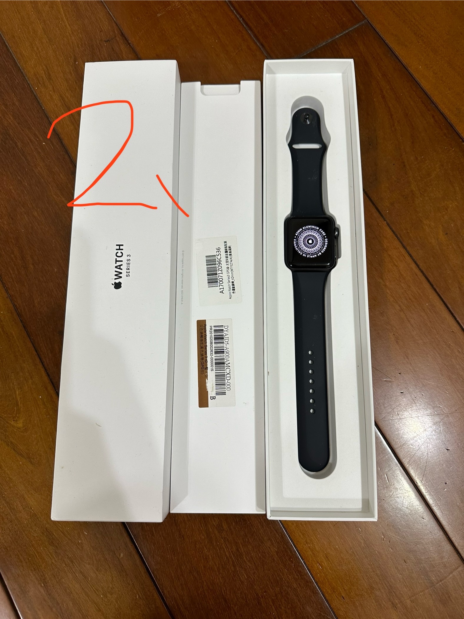 S3 42mm 黑色 電池健康度97