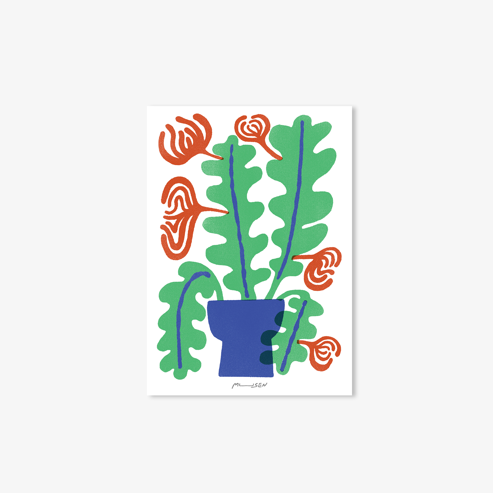 | NO.014 伸展 | 插畫明信片