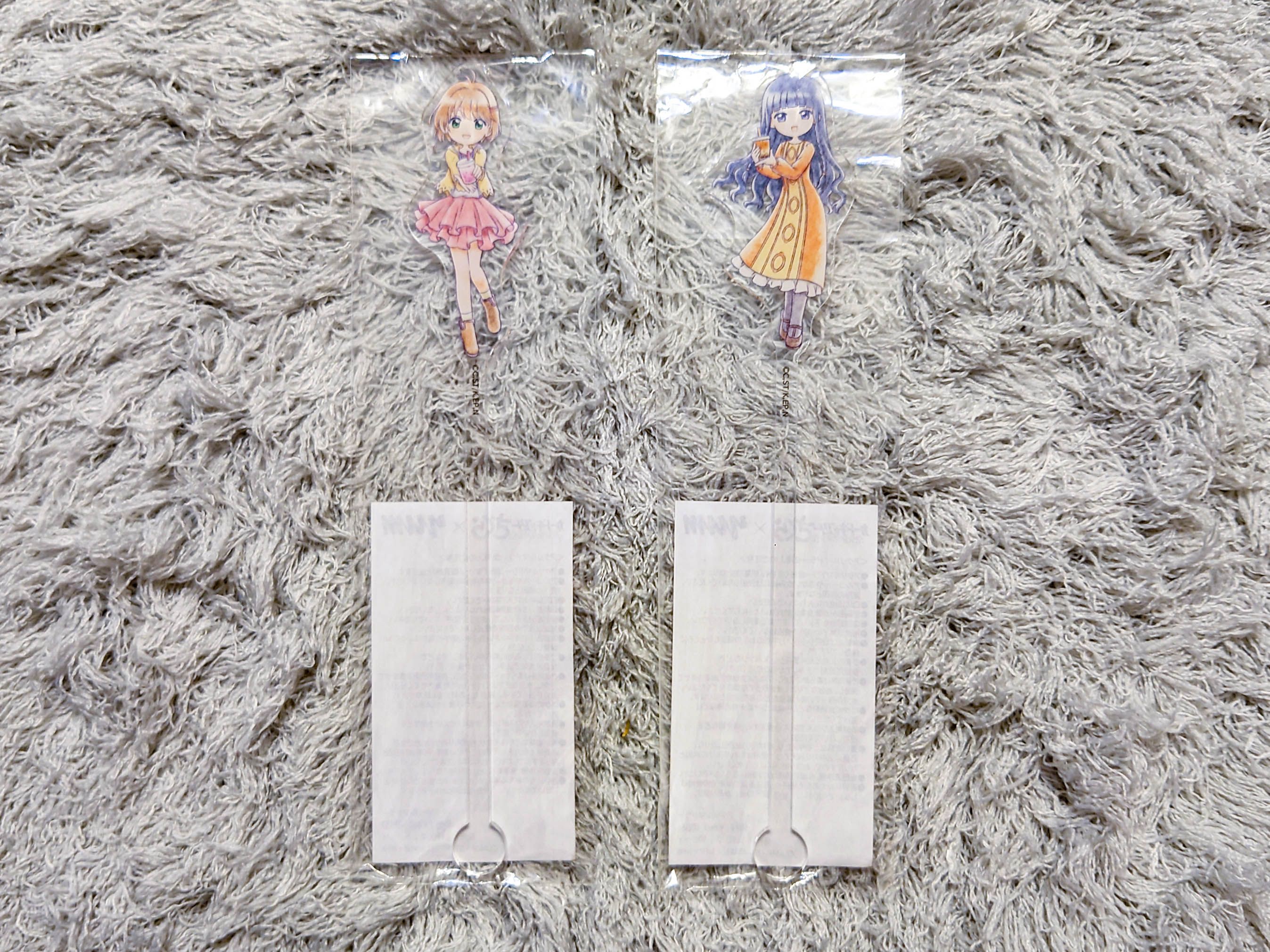 庫洛魔法使 透明牌篇×YUM 壓克力攪拌棒、櫻花飲品杯墊-木之本櫻、大道寺知世、知世＆小可