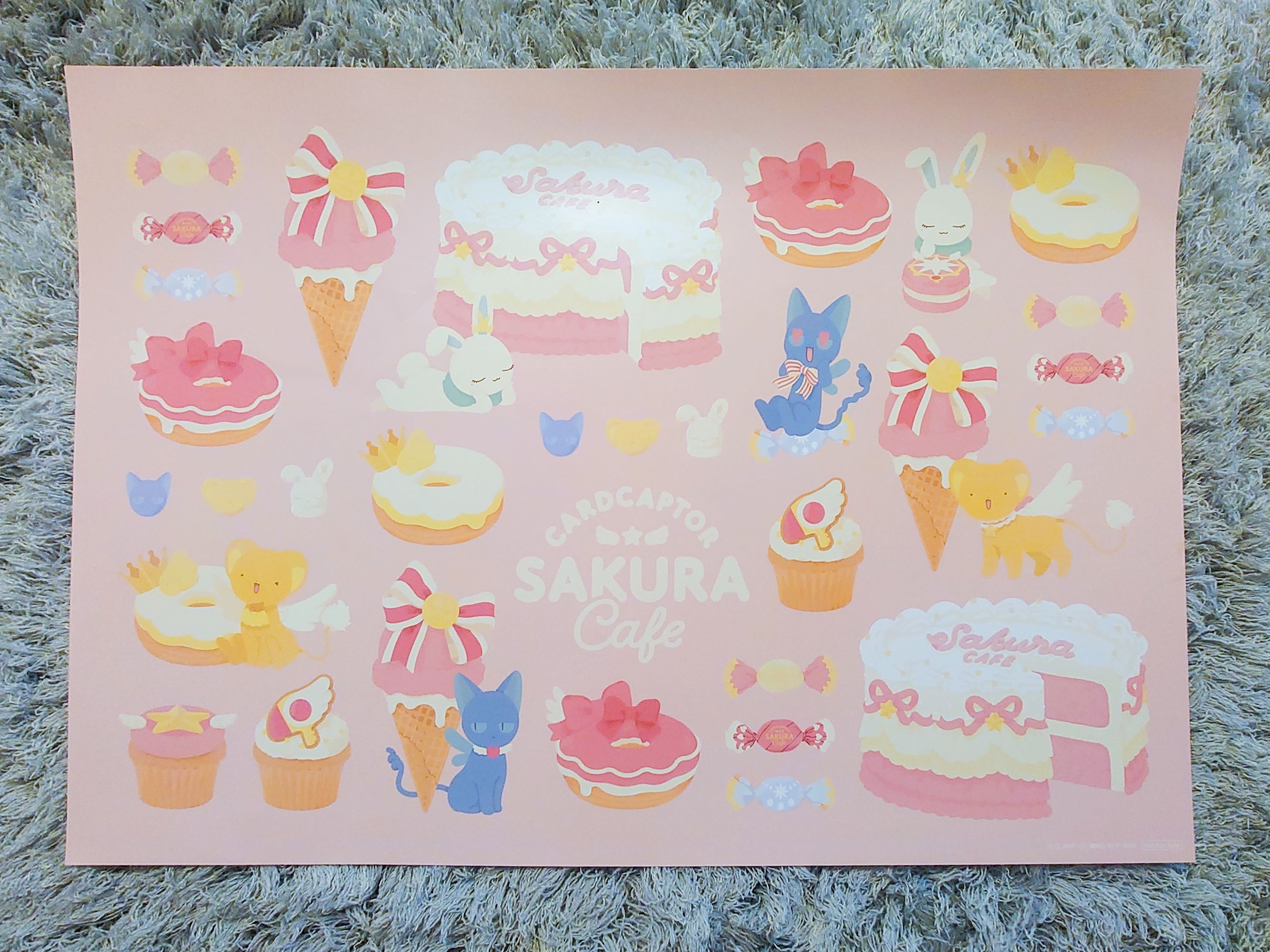 PARCO『庫洛魔法使Cafe Colorful à la mode』 紙餐墊-甜食款