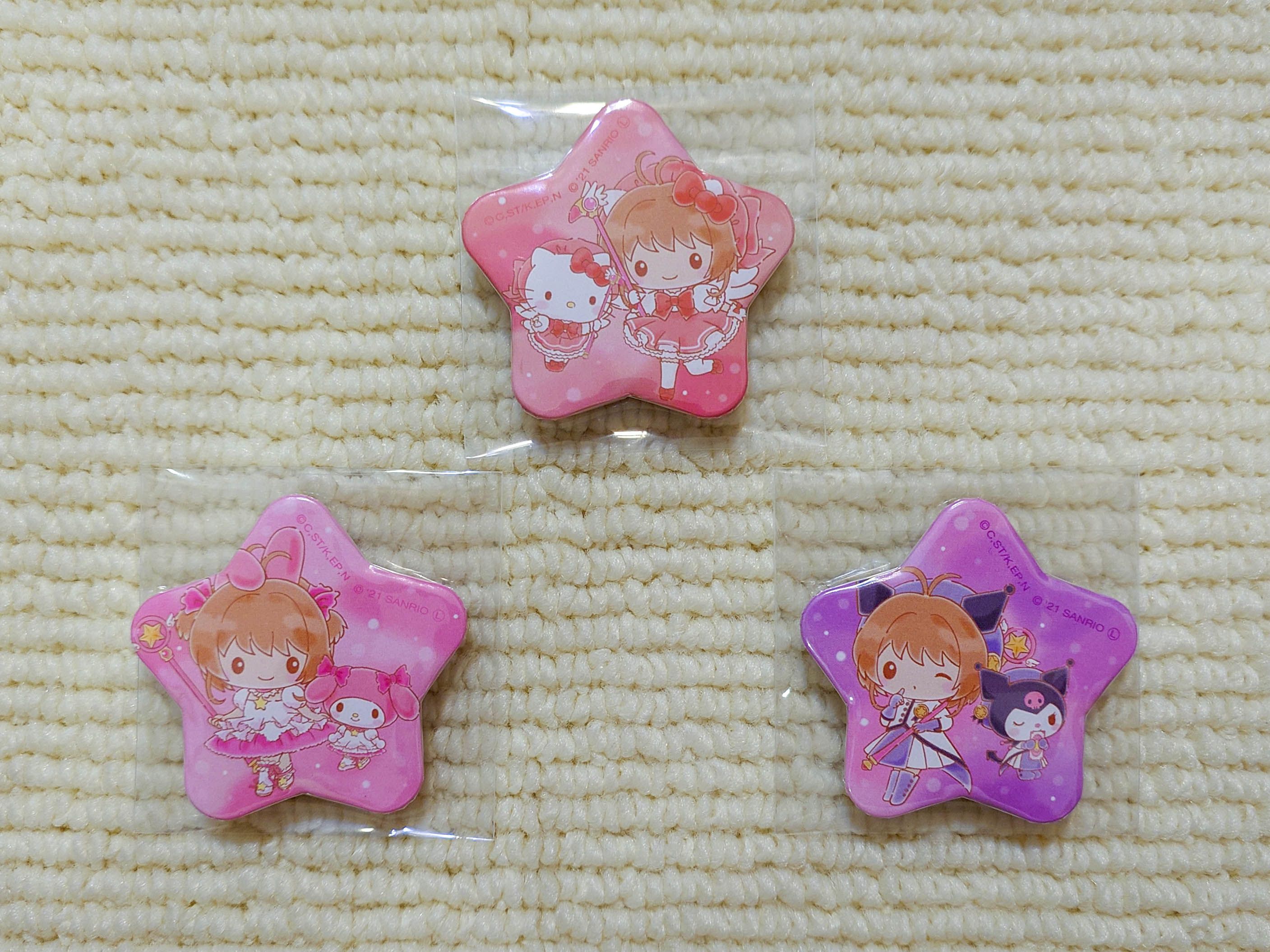 三麗鷗角色×庫洛魔法使 星形徽章