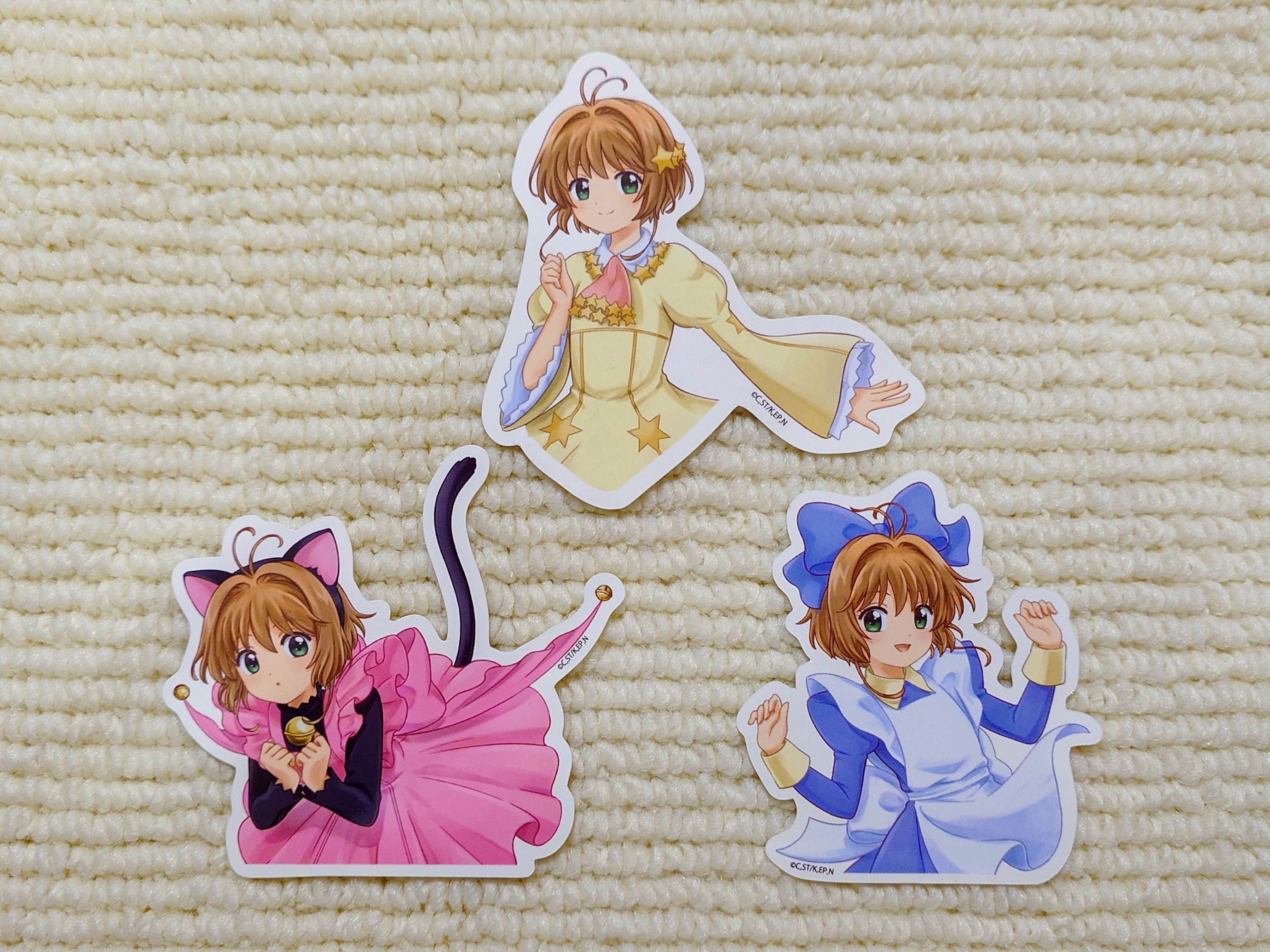 PARCO『庫洛魔法使Cafe Colorful à la mode』 小櫻的娃娃蛋糕裝飾卡-粉款、黃款、藍款