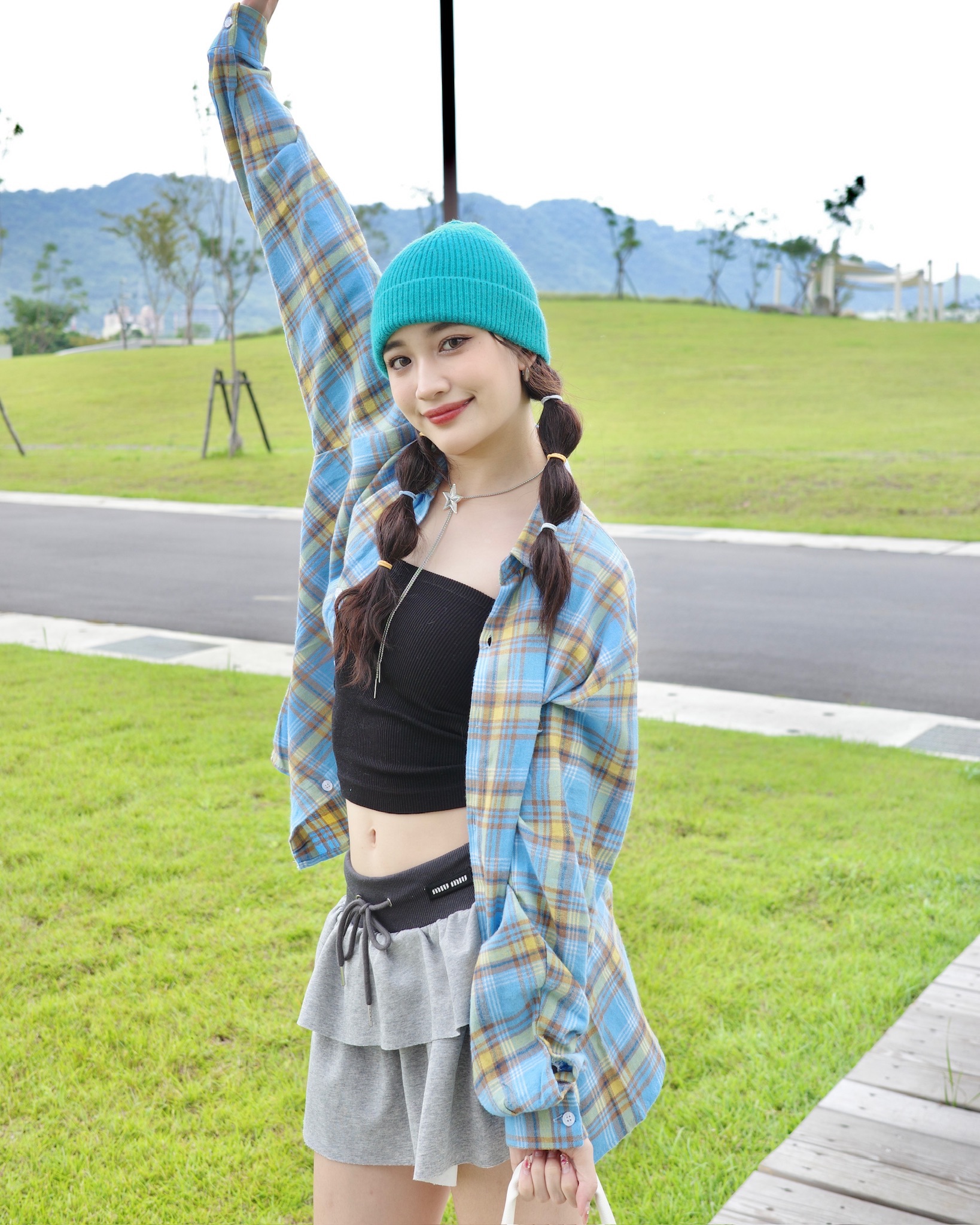 秋季撞色格子襯衫🍭 2色