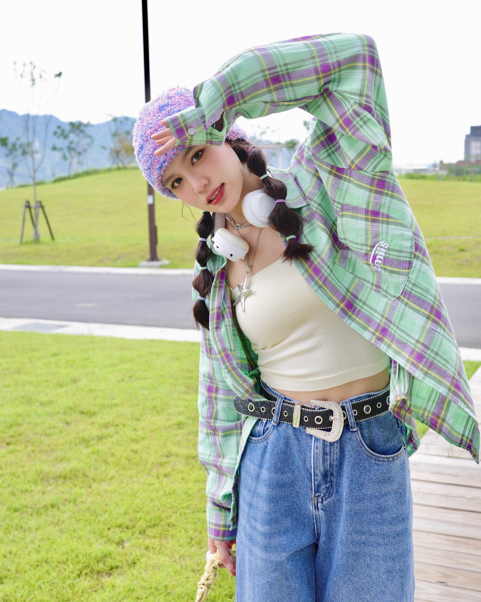 秋季撞色格子襯衫🍭 2色