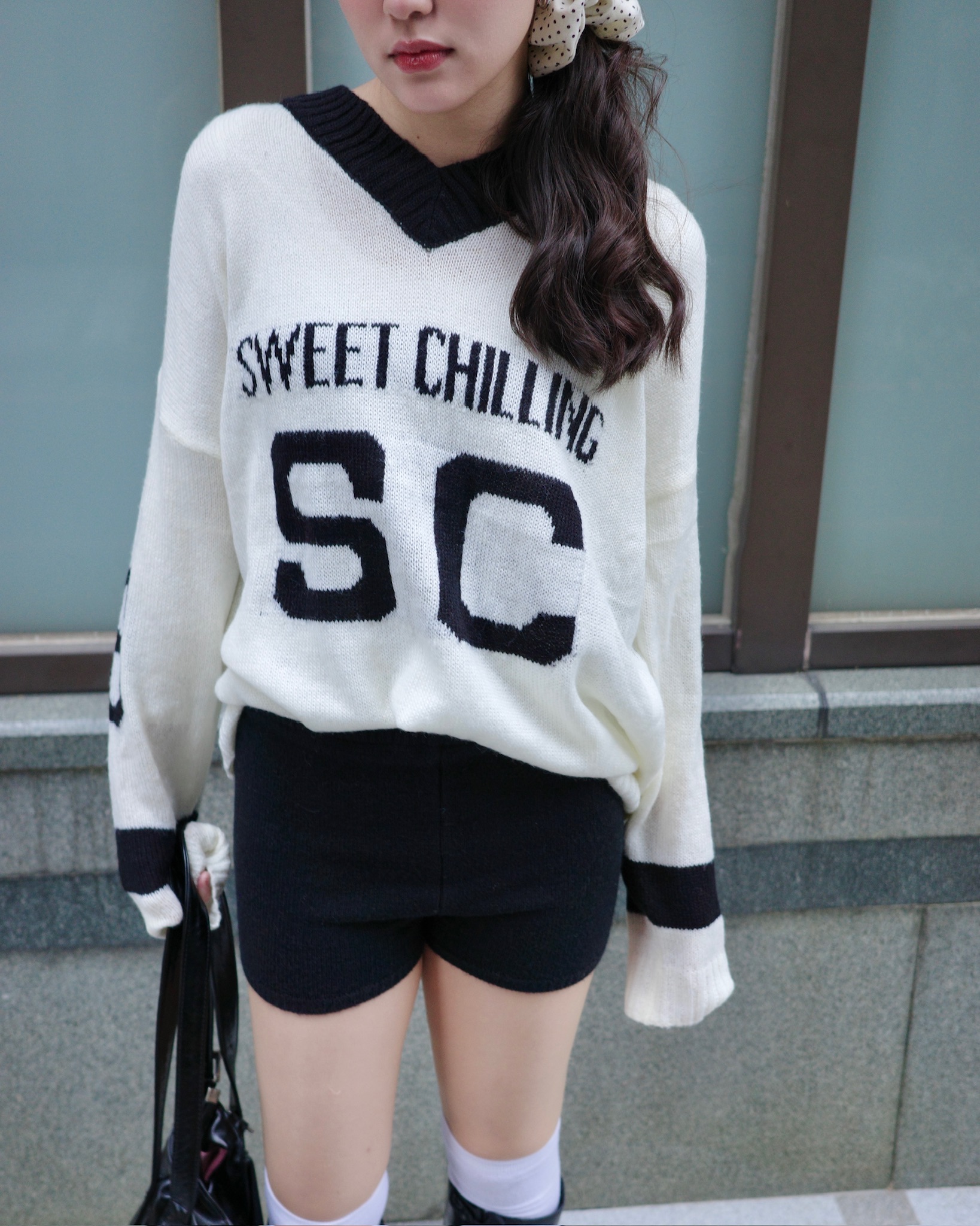 低腰針織短褲🖤