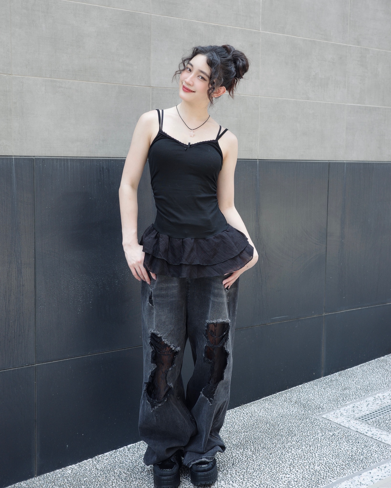 🦨蕾絲破洞牛仔褲🦨