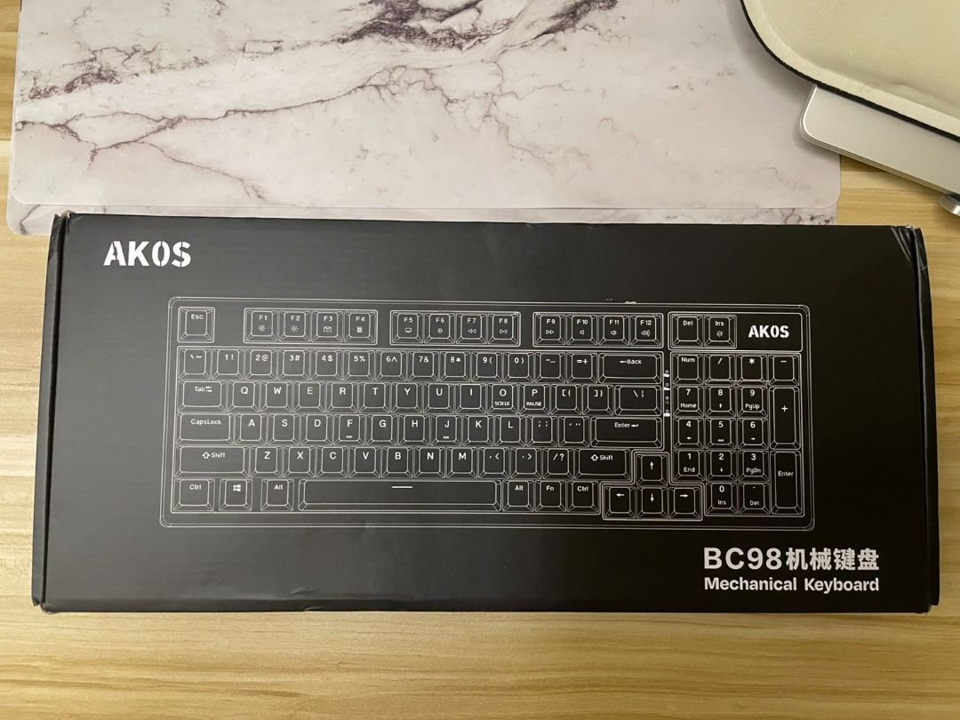 全新!!機械鍵盤 AKOS 阿考斯 BC98 98配列 雙模 2.5G 藍芽 熱插拔 GASKET 凱華 PBT鍵帽