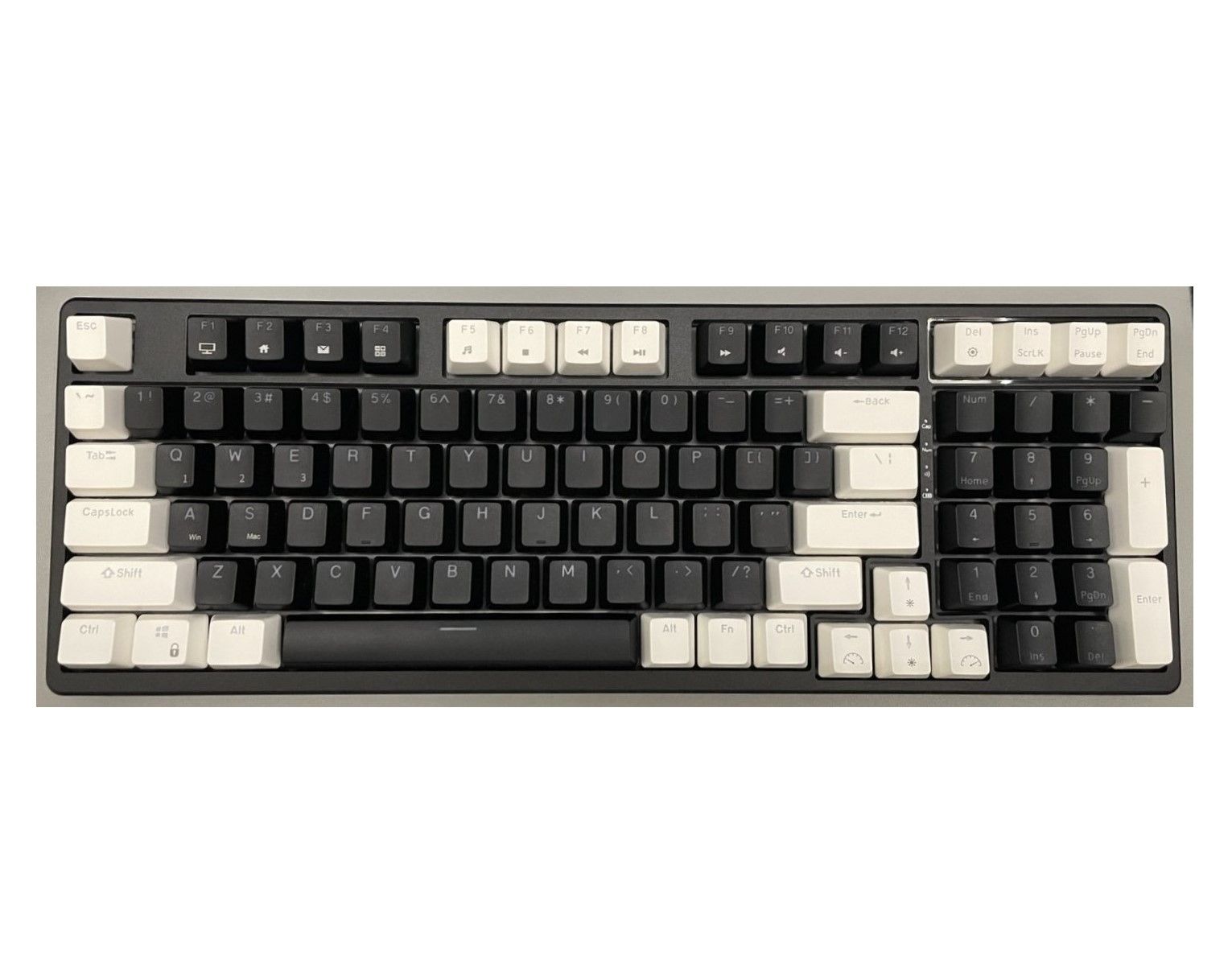 全新!!無線 雙模 機械鍵盤 AKOS 阿考斯 BC98 98配列 白黑配色 2.5G 藍芽 熱插拔 GASKET 凱華